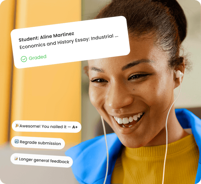 AI grading interface